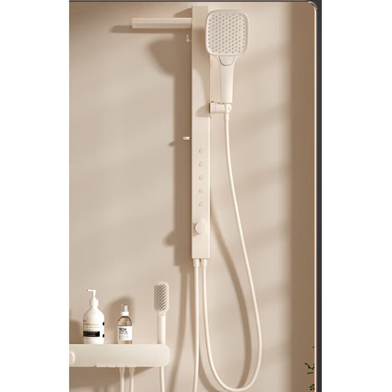 惠达(HUIDA)-TF575A 无顶喷花洒奶油风恒温淋浴花洒套装家用简易浴室枪灰色沐浴器高清大图