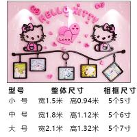 哈喽KT照片墙贴3d立体儿童房床头墙贴画女孩卧室卡通墙面贴纸装饰