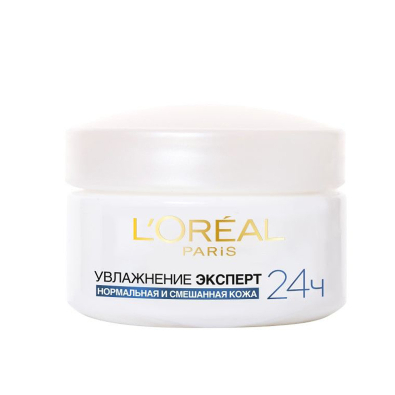 欧莱雅(L’OREAL)24小时高效补水保湿面霜50ml 山茶花油提取 敏感肌