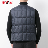 雅鹿男士羽绒马甲男外套2019新款加厚加大码坎肩中青年背心马夹