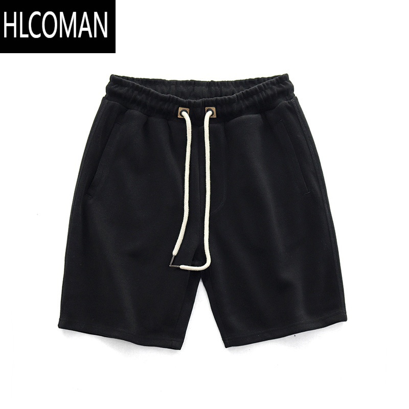 HLCOMAN日系港风夏季男宽松抽绳五分裤ins薄款休闲跑步运动短裤外穿