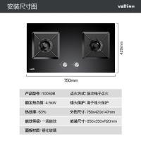 华帝(vatti)4.5KW大火力可调节燃气灶液化气台嵌式两用双眼灶炉头离子熄火钢化玻璃灶台i10059B