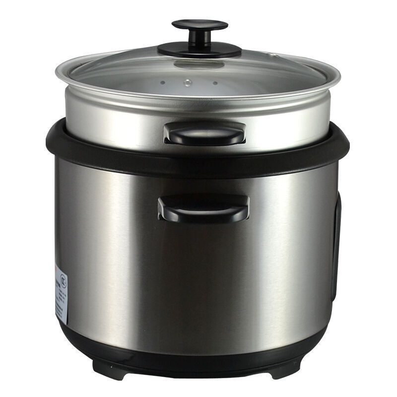 苏泊尔(SUPOR)电饭煲6L/升带蒸笼不锈钢电饭 机械锅可煮粥电饭锅适合老年人单独操作 CFXB60A1A-80