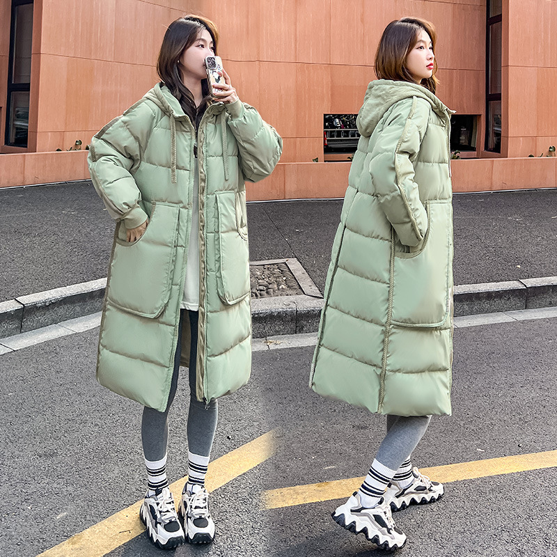 棉服棉衣女外套2024秋冬新款面包服中长款设计感显瘦通勤百搭时尚高清大图