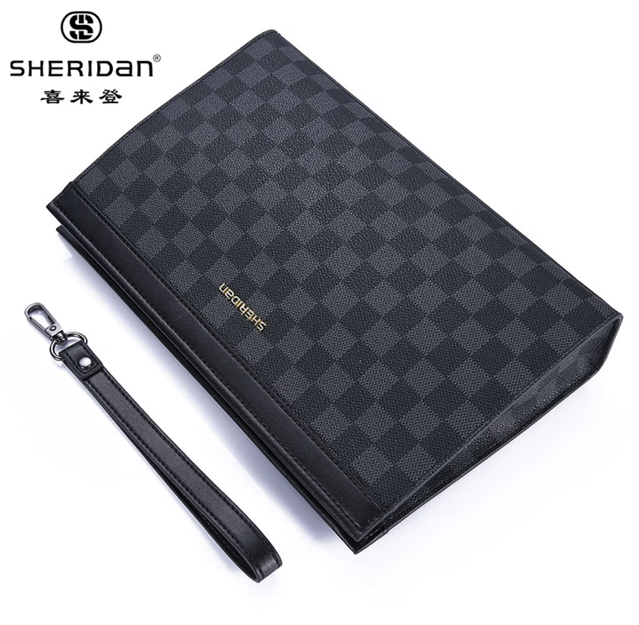 喜来登 精选头层牛皮,柔软耐磨;分格设计更实用方便。高清大图