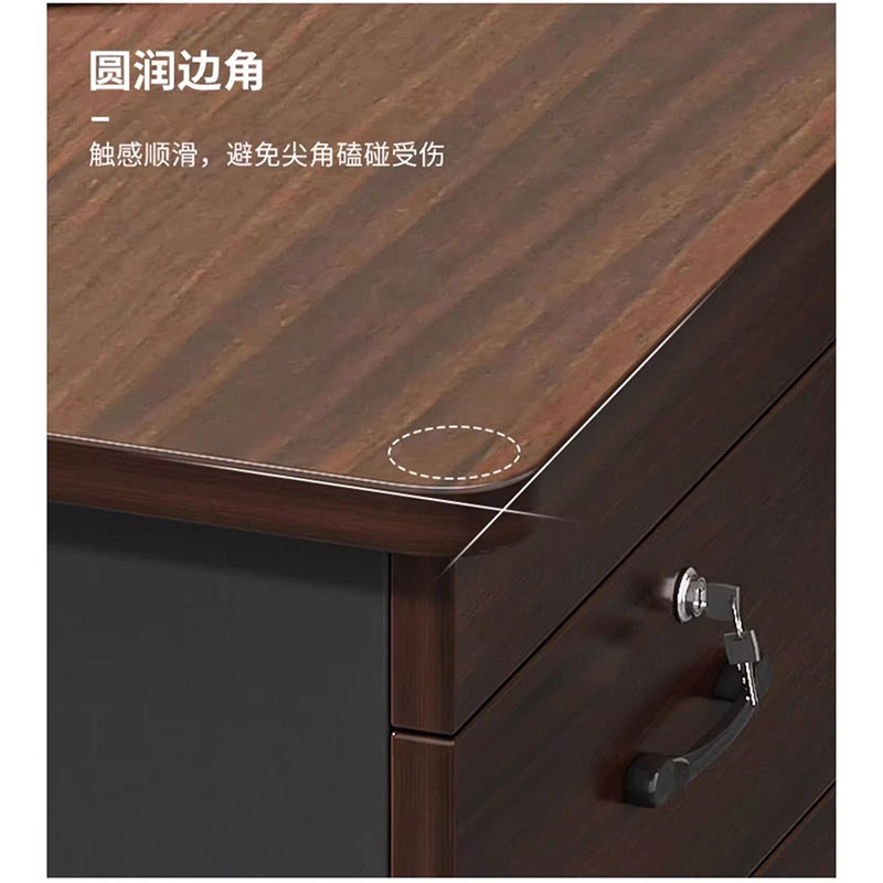 宜掌柜 职员桌 1.4米三抽 张高清大图