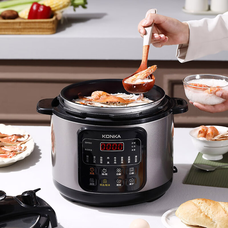 康佳(KONKA)Z 1000W高压焖炖烹饪不粘内胆5L大容量电压力锅 KYLG-5005-M(升级版)