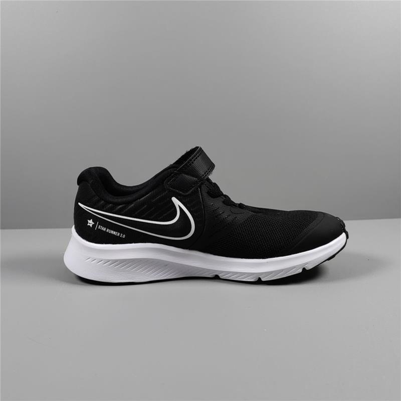NIKE耐克跑步鞋轻便舒适透气童鞋魔术贴运动鞋AT1801-001 Z
