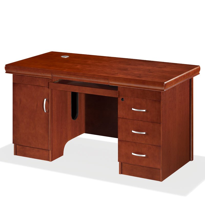 东业家具办公桌电脑桌d1201传统油漆桌实木桌子