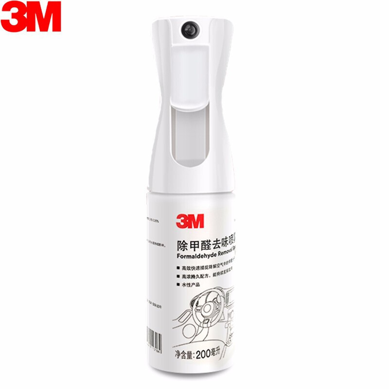 3M除甲醛车内甲醛净化剂新房新车家用除味剂PN38360去手持除味除醛喷雾剂3瓶高清大图
