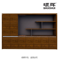 [硕辉]EUN-01S34-1文件柜 现代实木油漆办公书柜 340*40*220cm