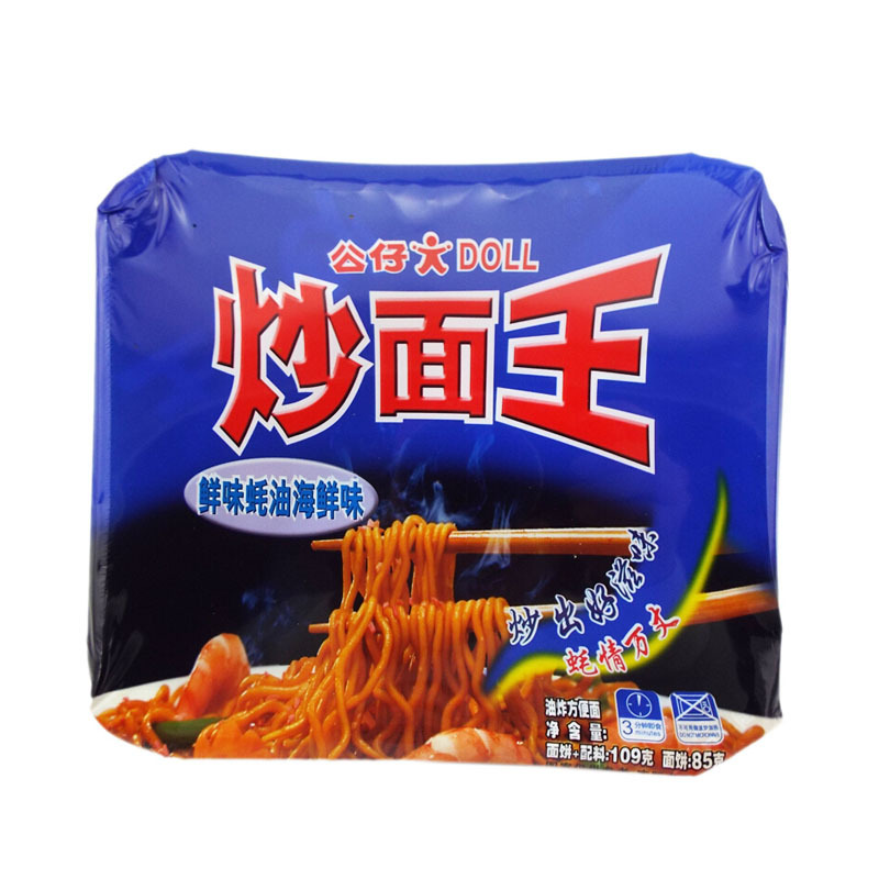 公仔炒面王蚝油海鲜味109g