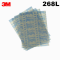 3M 268L砂纸背胶透明薄膜砂纸电子厂阀门零部件精密抛光自粘片 268L/15μm/76977