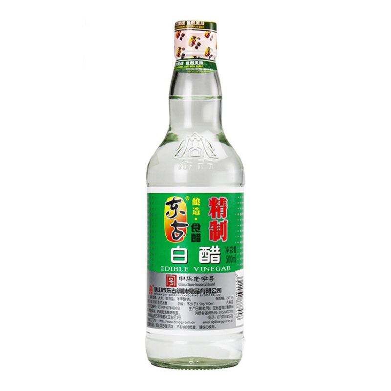 东古精制白醋500ml/瓶 精制酿造食醋