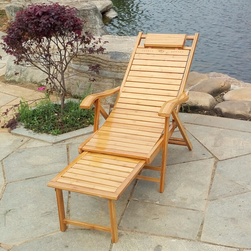 苏宁精选竹椅凉椅躺椅凉椅躺椅竹椅竹躺椅 折叠折叠竹躺椅阳台家用