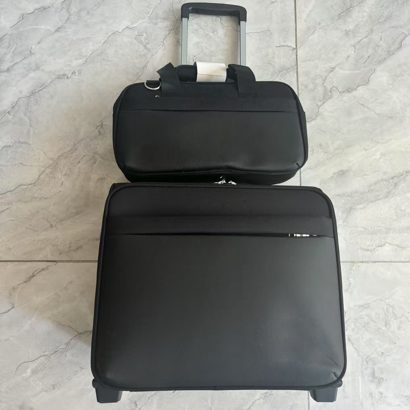 铁青牛津布子母套装拉杆箱行李箱SZ20 个高清大图