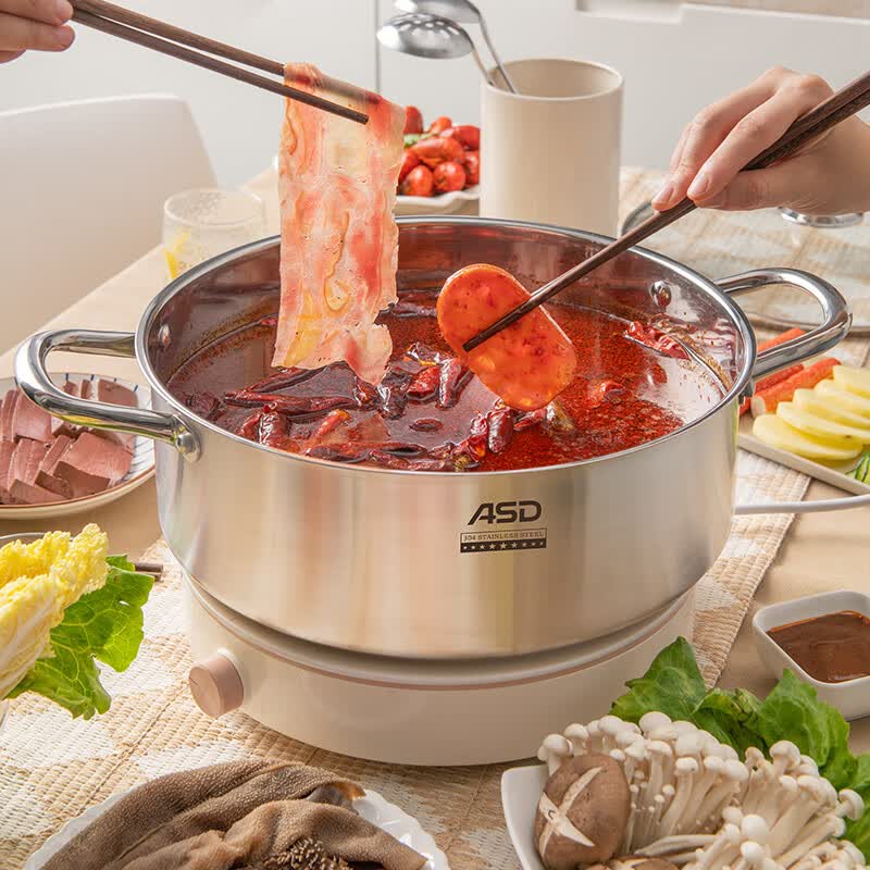 爱仕达(ASD)不锈钢汤锅30cm/6.6L FS30Q2TG高清大图