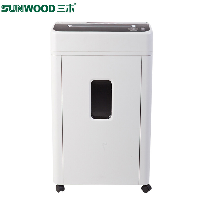 三木(SUNWOOD)SD9522碎纸机 碎纸17张3级保密 3*23mm碎纸效果 27L大容量纸桶 碎卡机 光盘破碎机