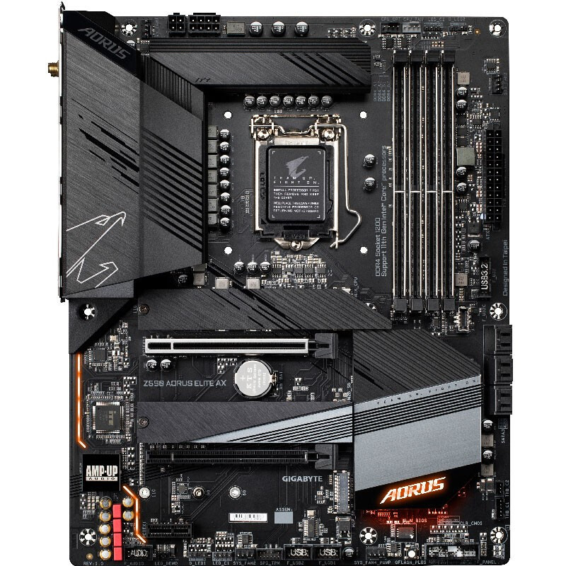 技嘉小雕 Z590 AORUS ELITE AX+英特尔 i7-11700KF CPU 板U套装