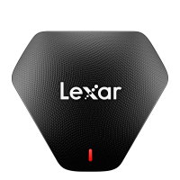 雷克沙(LEXAR)三合一多功能读卡器 USB3.1 Type-C接口高传输速 支持TF卡/SD卡/CF卡