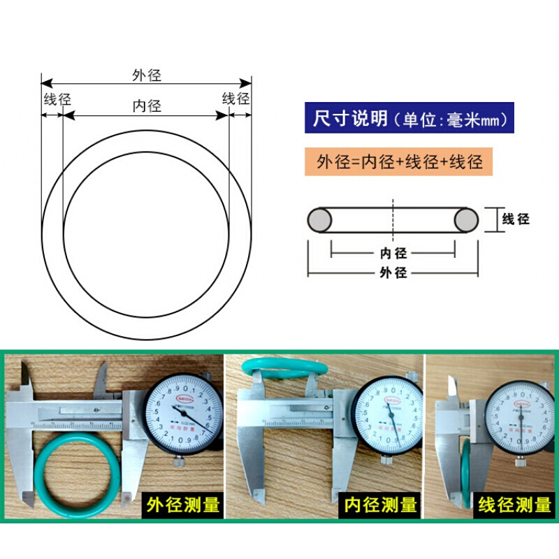汐岩密封圈o圈 o型密封圈硅胶垫片橡胶圈修理盒高温骨架油封工业阀通用O型圈弹力带高清大图