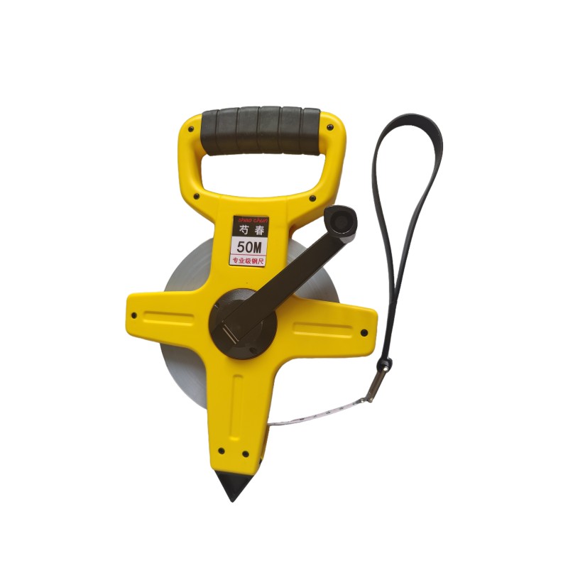 芍春 绝缘涂层 钢卷尺50米把高清大图