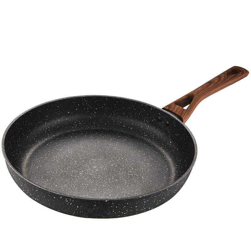 爱仕达 平底锅/煎锅 不粘锅 麦饭石色 28CM煎锅锅具通用煎盘 26CM带盖