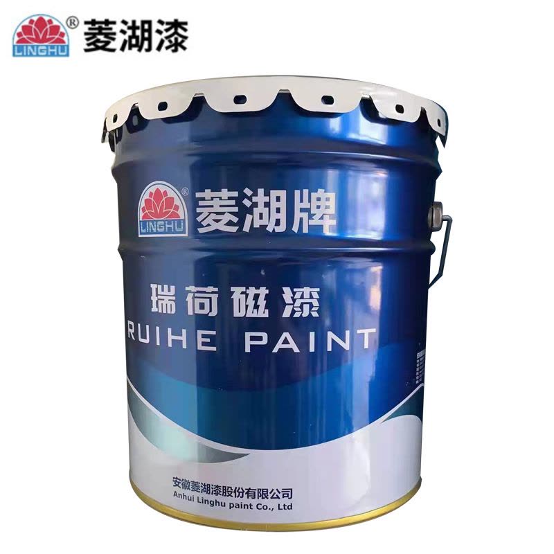 菱湖漆 15KG 瑞荷磁漆 孔雀蓝 桶图片
