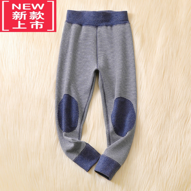 可莉允儿童秋裤冬新款男童护膝加绒保暖裤宝宝加厚绒裤男孩打底裤中大童