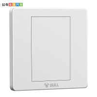 公牛(BULL)开关插座 G07B101暗装86型通用防火白板空白面板插座盖板空面板白盖板