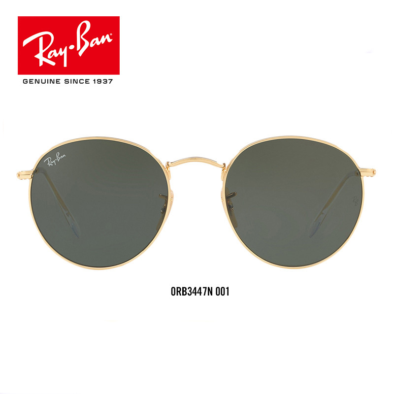 RayBan雷朋太阳眼镜男女款圆形系列复古前卫墨镜0RB3447N