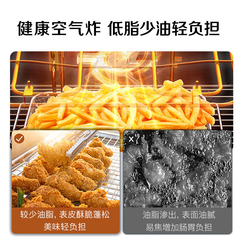 美的(Midea)Q5嵌入式蒸烤箱一体机 BS5055W APP智能家用镶内嵌入式 电蒸箱电烤箱蒸烤一体机 50L
