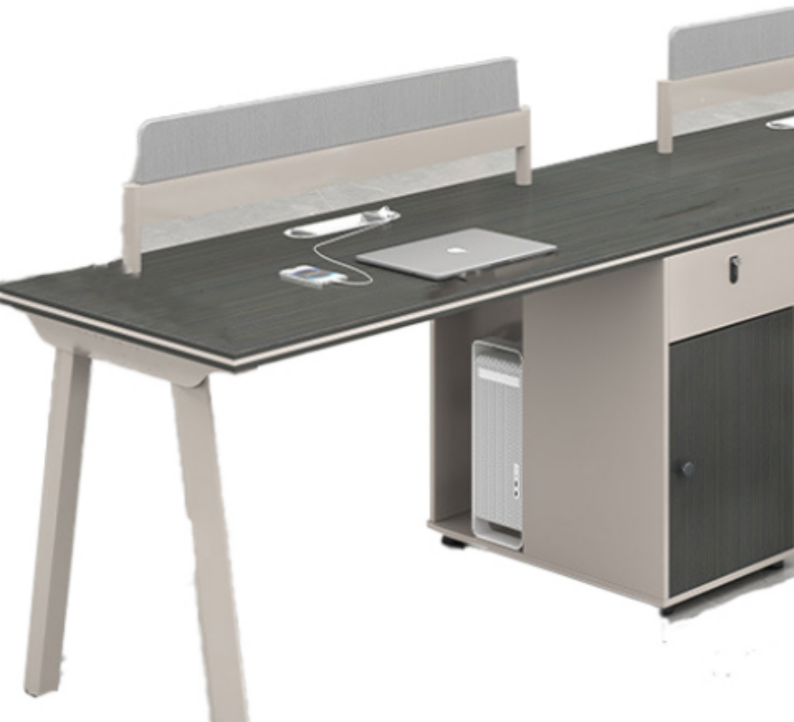 依韵珂双人办公桌+2椅280*60*75cm套高清大图