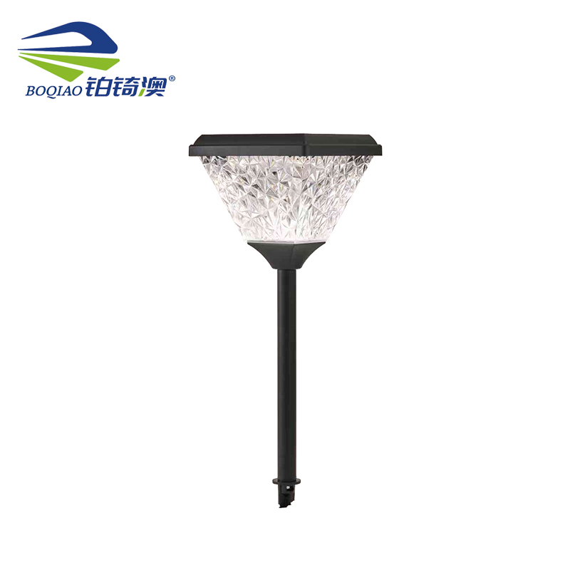 铂锜澳 小方形太阳能草坪灯 160*160*630mm-白光暖光 个高清大图