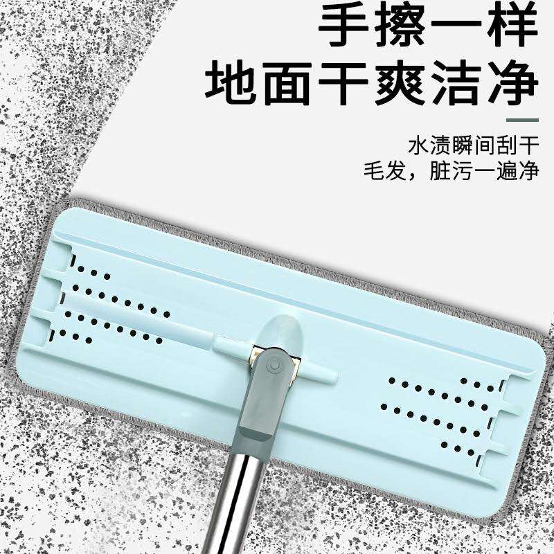 免手洗家用平板一拖净木地板懒人拖把干湿两用旋转拖布桶刮刮乐拖高清大图
