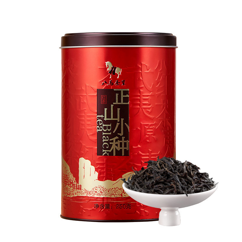 [买1送1同款]八马茶叶 正山小种红茶武夷红茶 自饮罐装250g