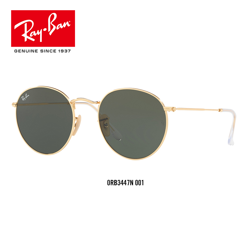 RayBan雷朋太阳眼镜男女款圆形系列太阳镜复古前卫墨镜0RB3447N高清大图
