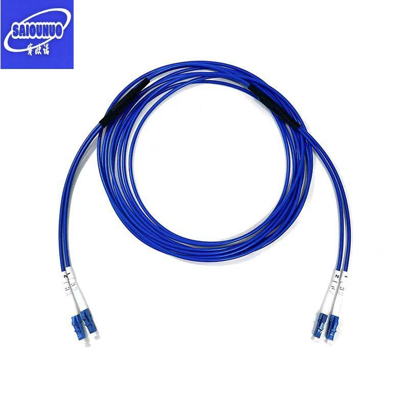 赛欧诺 蓝色铠装双芯尾纤LC-LC 5米 根高清大图