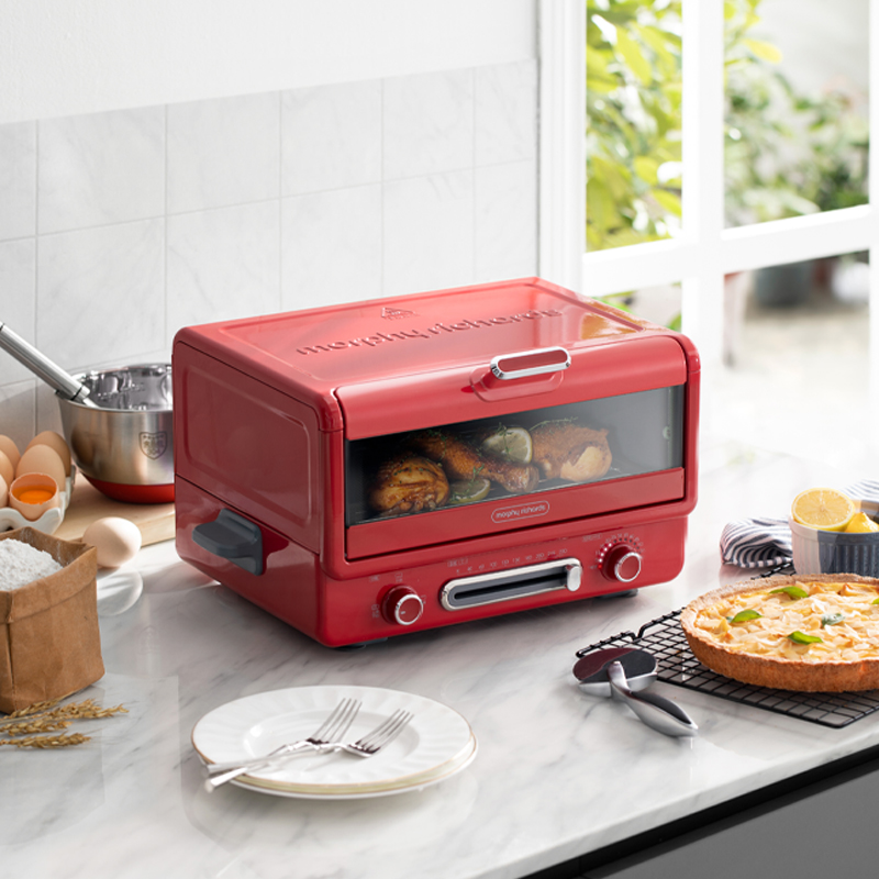 摩飞电器(MORPHY RICHARDS)多功能电烤箱12L MR8800红色