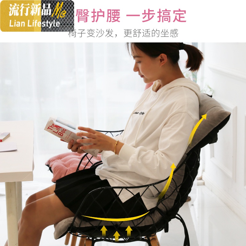 红木沙发坐垫椅子靠背垫靠垫一体实木沙发垫子懒人垫地上加厚椅垫 三维工匠高清大图