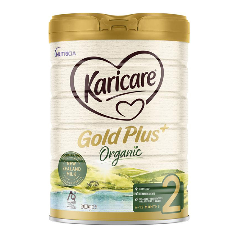 澳洲发/3罐装-可瑞康(karicare)金装有机草饲牛奶粉Gold+2段900g/罐装进口婴幼儿二段奶粉6-12个月
