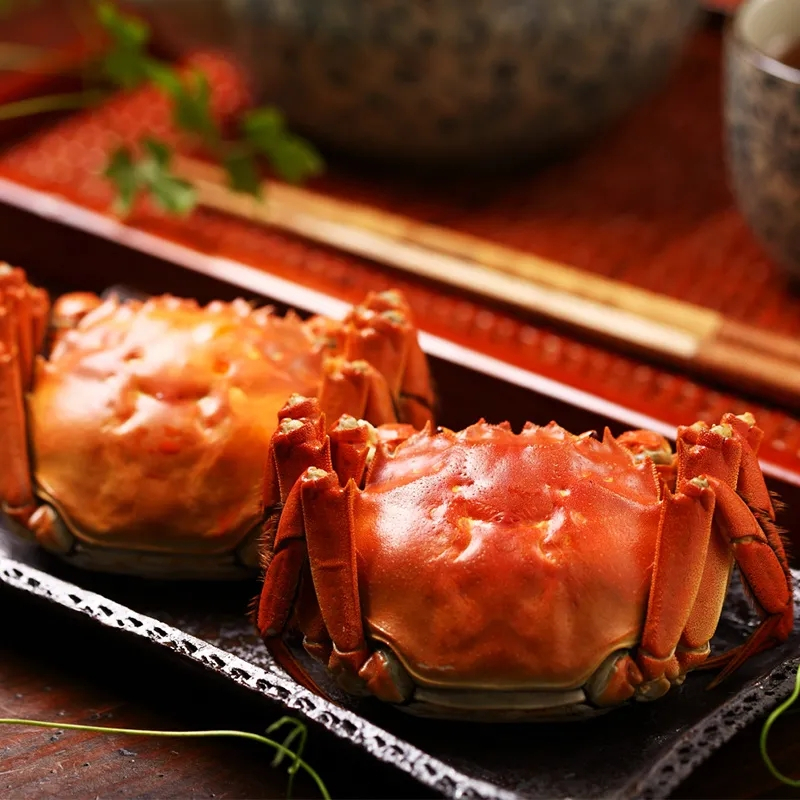 礼券 秋膏大闸蟹 畅享588型 公蟹3.0两 /只 母蟹2.0两 /只 4对8只装 礼品卡大闸蟹券Y