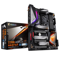 技嘉Z390 AORUS MASTER电竞主板 LGA1151针高规格电脑主板+九代CPU I9 9900K原盒CPU套装