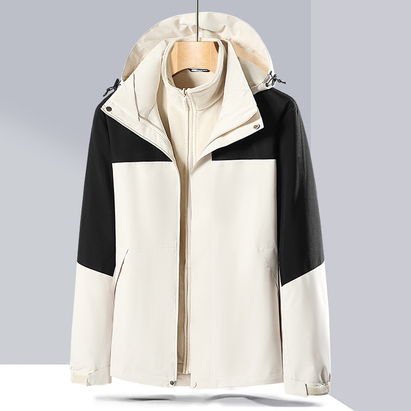 徽润和 冲锋衣 三合一可拆卸登山服外套 CY04/件高清大图
