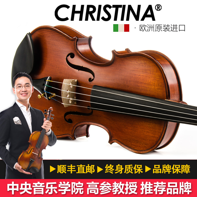 Christina克莉丝蒂娜系列整琴欧洲制作原装进口小提琴EU3000D专业考级进演奏手工整板成人学生乐器