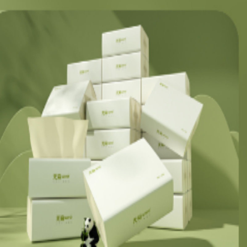 无染天然抑菌竹纤维纸面巾(悦享装)3层100抽32包WR118高清大图