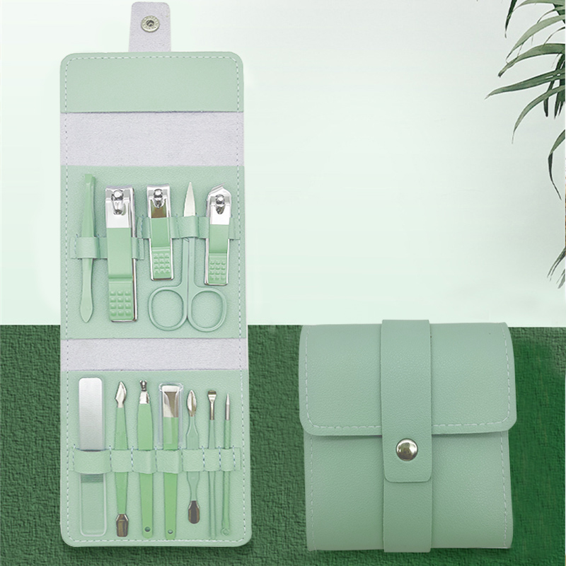 艾逸瑶选 娜塔莎马卡龙修容修甲工具13件套 GJ-8013高清大图