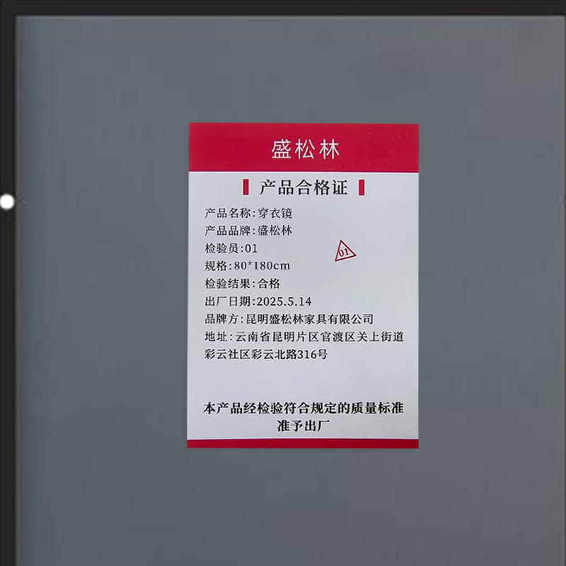 盛松林 穿衣镜 80*180cm 张高清大图