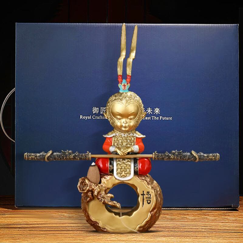 美帮汇齐天大圣铜摆件斗战胜佛孙悟空车载装饰客厅办公室桌面铜工艺品图片