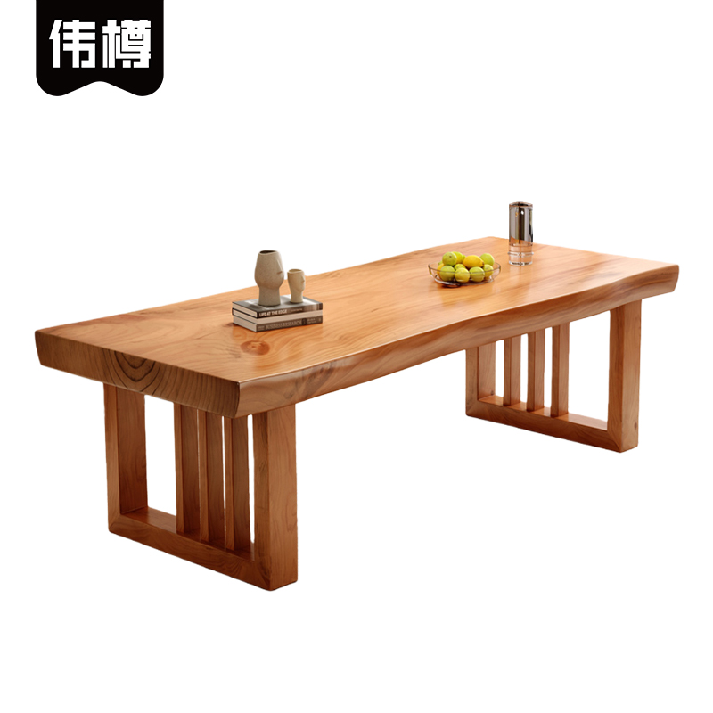 伟樽茶几实木100*60*45cm张高清大图